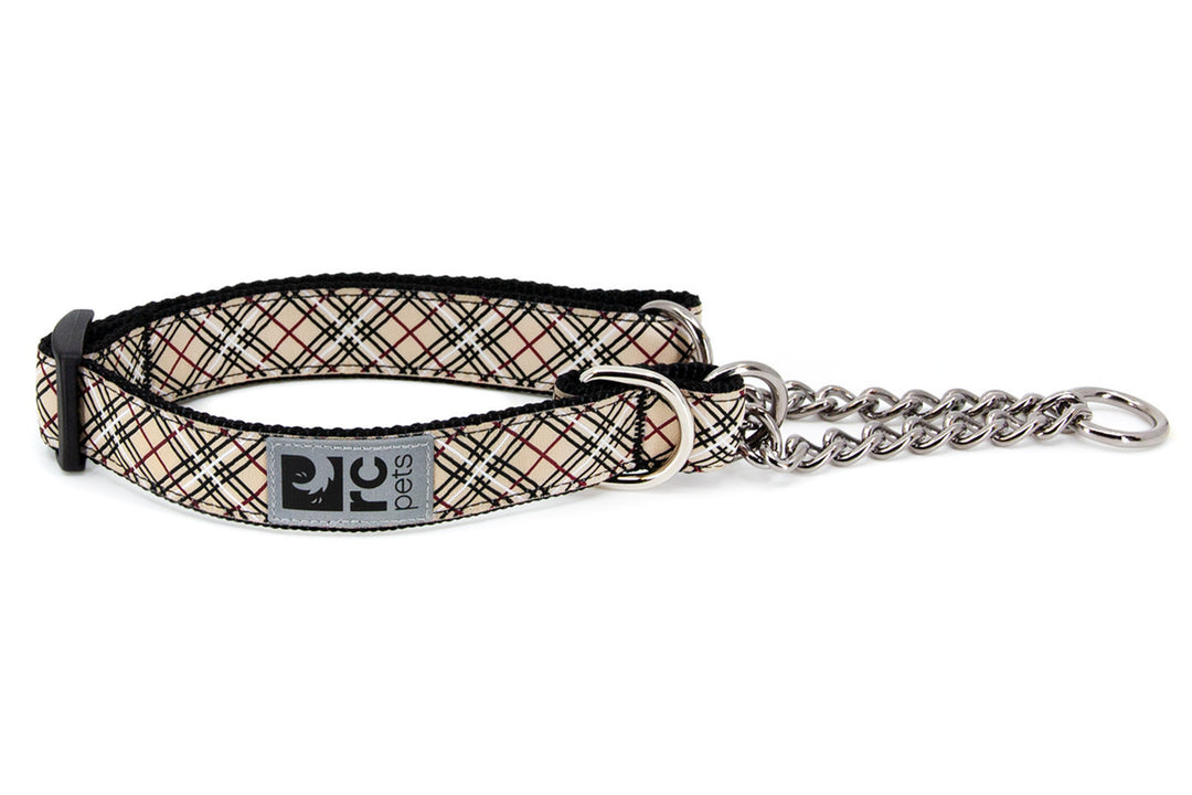 RCP Collier Dressage Motif M Écossais Beige