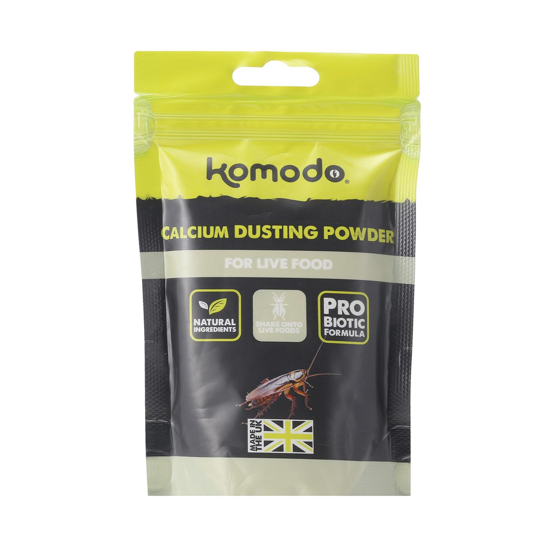 KOMODO Poudre de Grillons avec Calcium 200g pour Reptiles