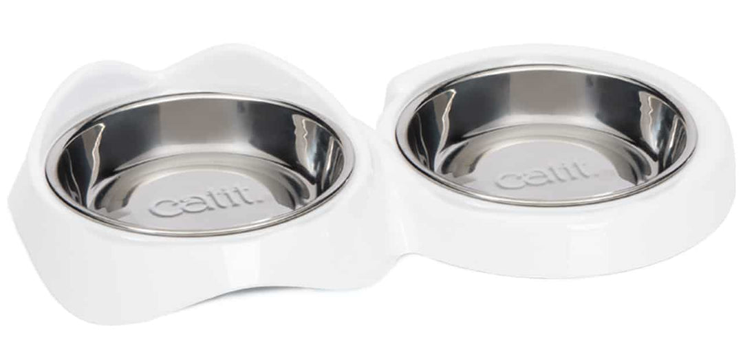 CATIT PIXI Bol de Nourrissage Double Blanc