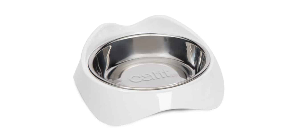 Catit PIXI - Bol de Nourrissage en Acier Inoxydable - Bol pour Chats