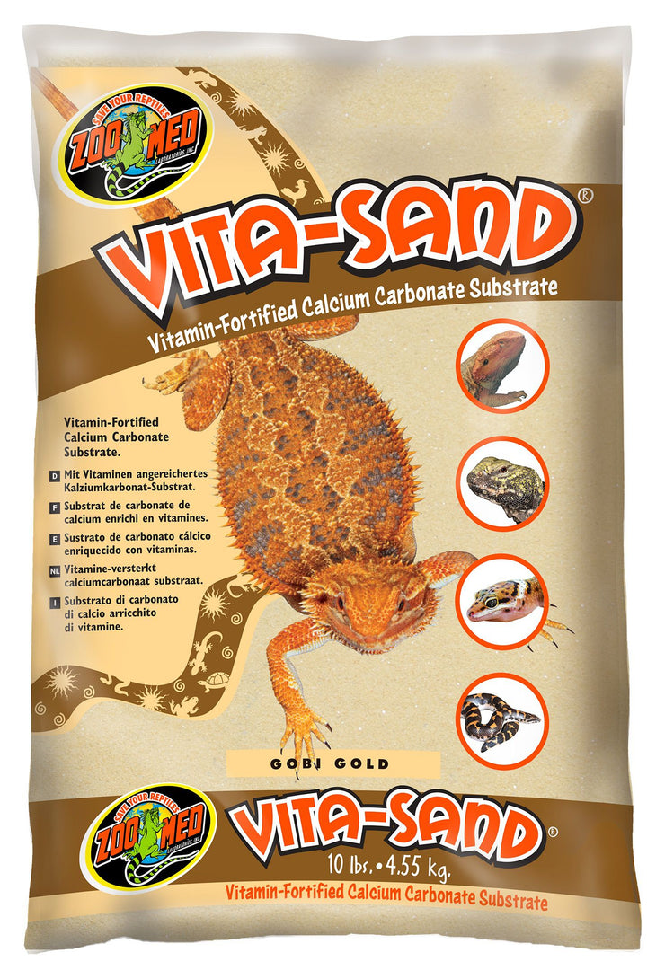 ZOO MED Vita-Sand Gobi Or 10lb pour Reptiles