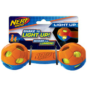 Nerf Dog - Haltère à Frapper Contenant une Ampoule à DEL - Jouet à Lancer et à Rapporter pour Chiens