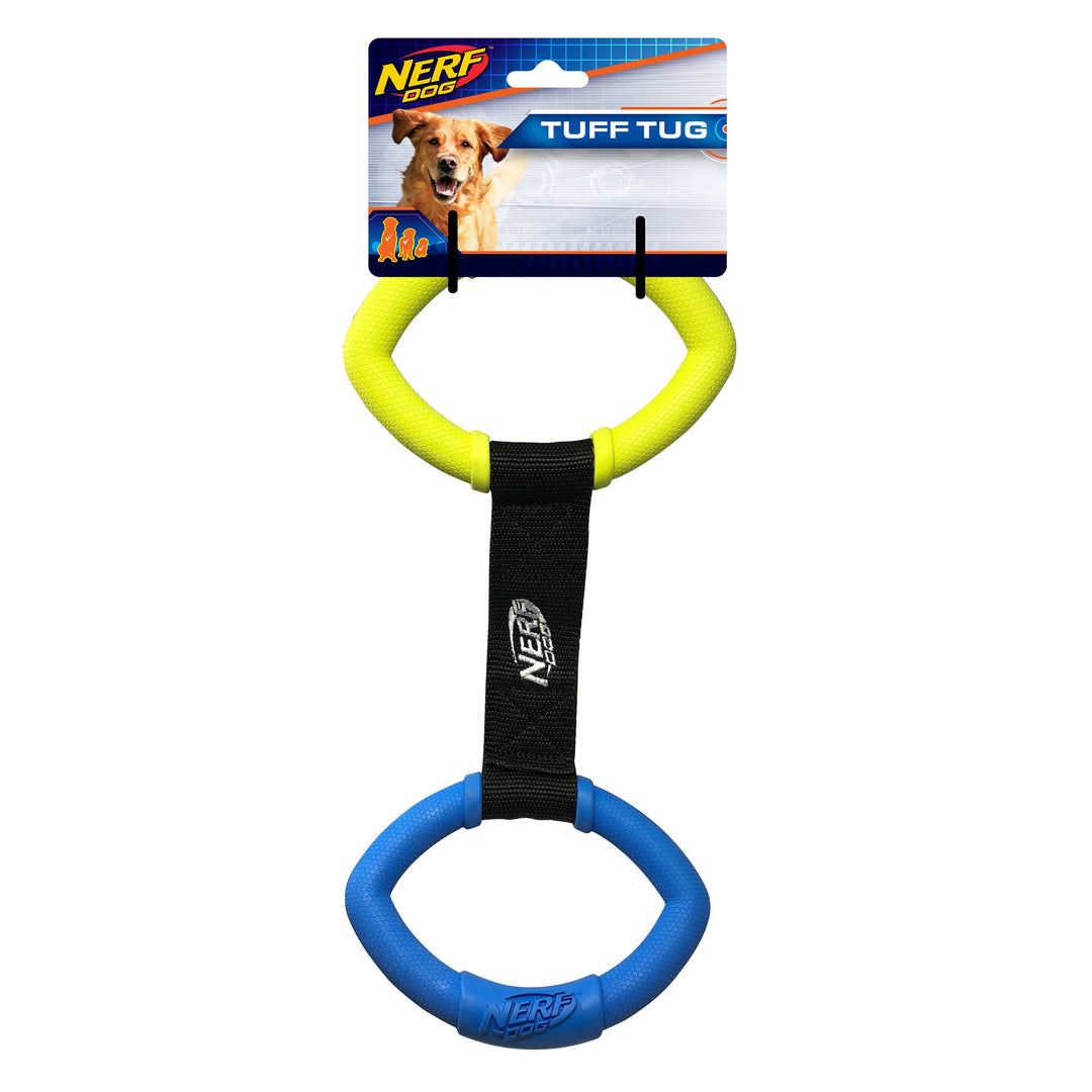 Nerf Dog - Sandle avec 2 Anneaux 32.5 cm - Jouet à Tirer pour Chiens