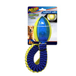 Voir l’image dans la galerie, Nerf Dog - Ballon de Football à DEL avec Queue en Scoubidou Carré 47.5 cm - Jouet à Lancer et à Rapporter pour Chiens