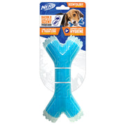 Nerf Dog - Bâton Croisé Parfumé au Bacon et Beurre d’Arachide 20 cm - Jouet à Mâcher en TPR avec Noyau Solide pour Chiens