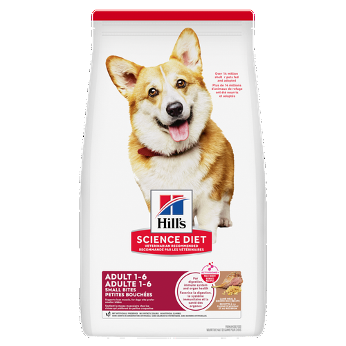 Hill's Science Diet - Petites Bouchées Agneau et Riz Brun - Nourriture Sèche pour Chiens Adultes 1-6 Ans