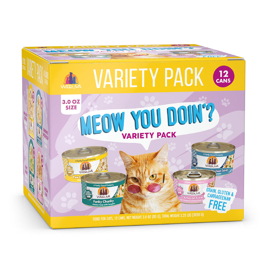 Weruva - Chat Assortiments de 12 x 156 g - Nourriture Humide Sans Grains pour Chats
