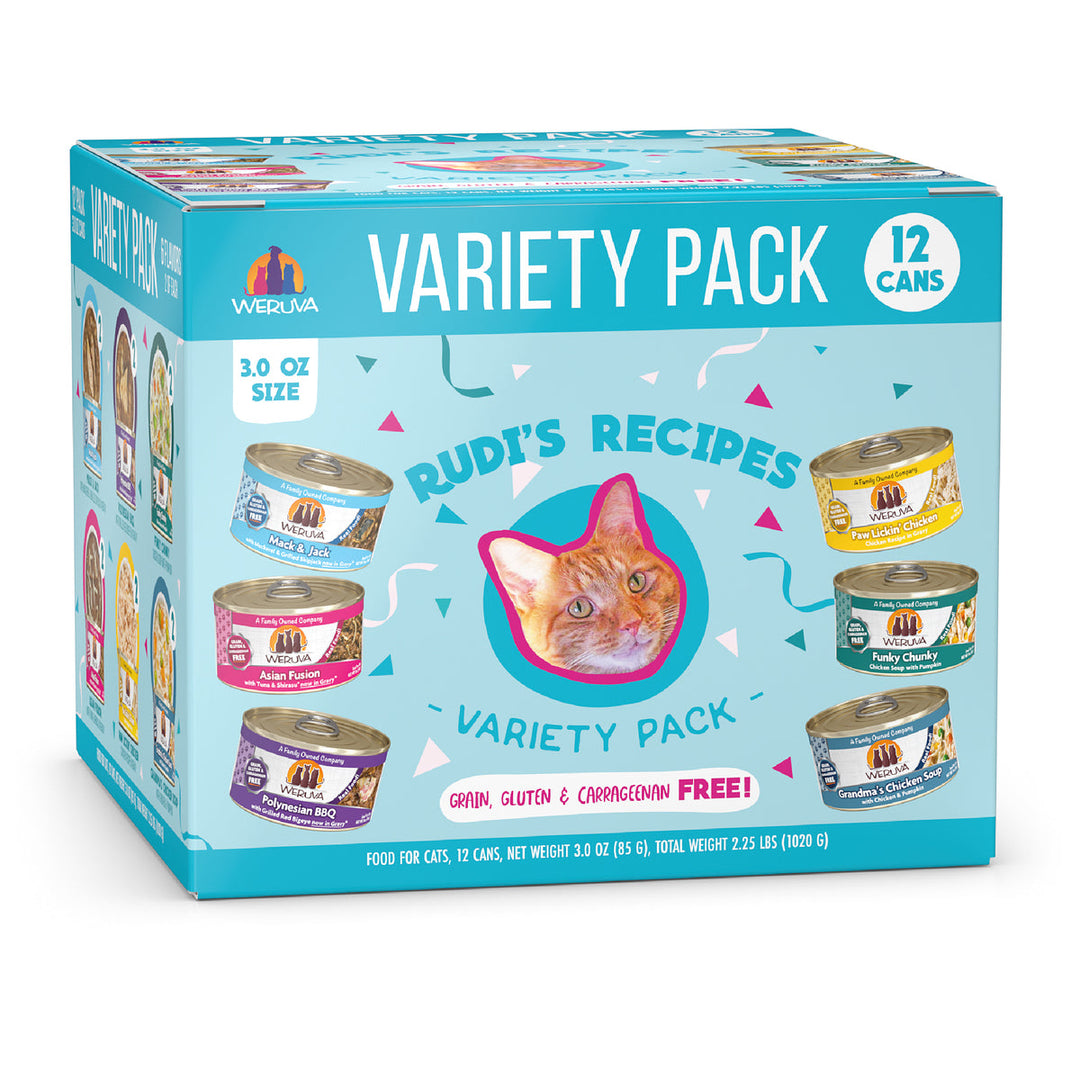 Weruva Classic - Assortiment de "Rudi's Recipes" - Nourriture Humide Sans Grains pour Chats