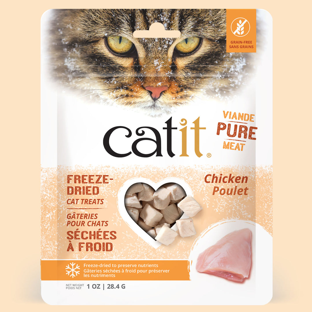 Catit - Poulet - Gâteries Lyophilisées Sans Grains pour Chats