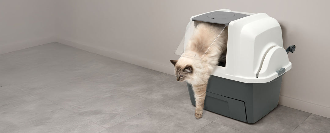 Catit SmartSift - Bac à Litière Couvert avec Système de Tamisage - Bac à Litière pour Chats