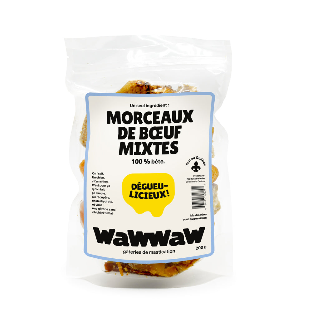 Wawwaw - Morceaux de Boeuf Mixtes - Gâteries pour Chiens