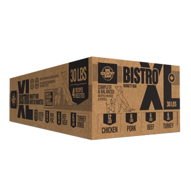 Big Country Raw - Recette XL Bistro - Nourriture Crue Congelée pour Chiens de Grandes Races