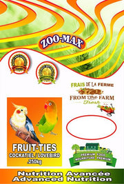 ZOO-MAX Nourriture Fruit-Ties Cockatiel 250g