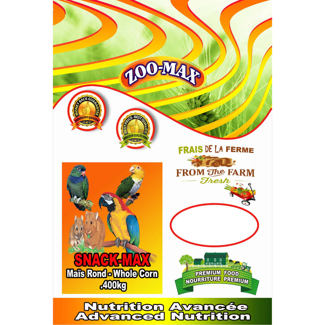 Zoo-Max Snack-Max - Maïs Rond - Gâteries pour Oiseaux
