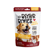 Zeus Better Bones - Bâtonnets Torsadés Saveur de Poulet Barbecue Enrobés de Poulet - Gâteries Sans Cuir Brut pour Chiens