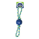 Voir l’image dans la galerie, Fitness Zeus - Balle à Deux Anneaux avec Corde 40.6 cm - Jouet à Tirer pour Chiens