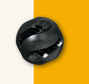 Chewchasers Zeus - Balle Noir 7.5 cm - Jouet ou Distributeur de Gâteries en Caoutchouc pour Chiens