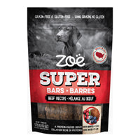 Zoë Super Bars - Mélange au Boeuf - Gâteries Tendres Sans Grains pour Chiens