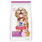 Hill's Science Diet - Poulet, Riz Brun et Orge - Nourriture Sèche pour Chiens de Miniatures et Petites Races Adultes 11+ Ans