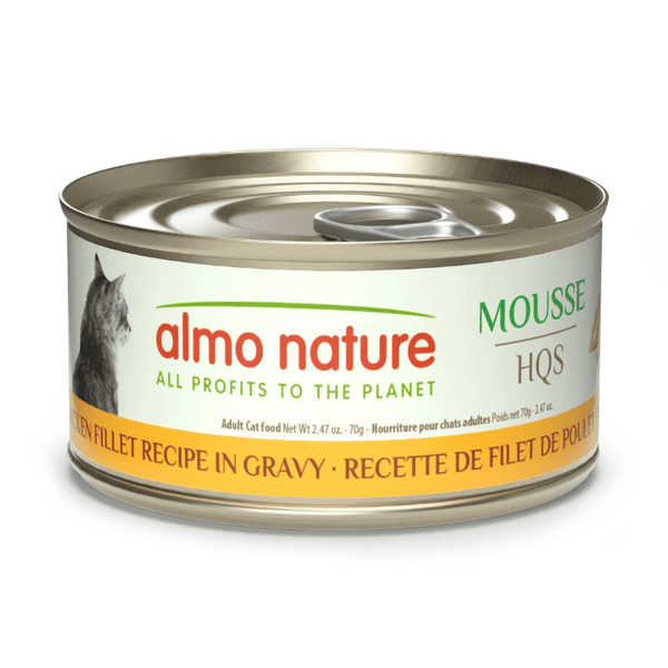 Almo Nature HQS Natural - Mousse au Filet de Poulet en Sauce - Nourriture Humide pour Chats Adultes