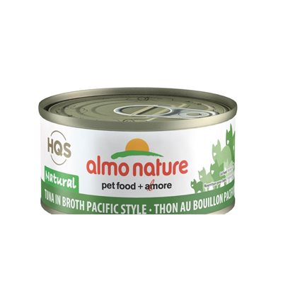 Almo Nature HQS Natural - Thon du Pacifique au Bouillon - Nourriture Humide pour Chats Adultes