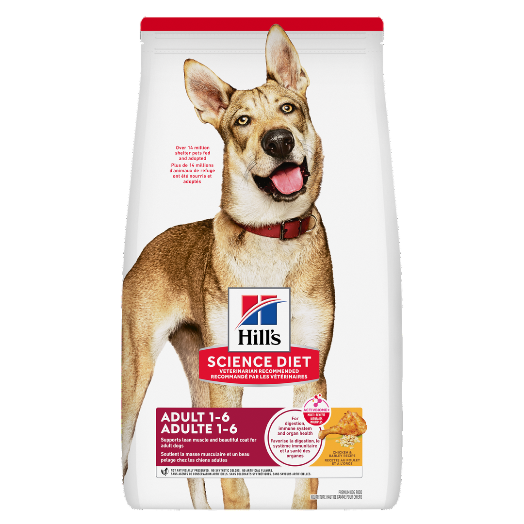 Hill's Science Diet - Poulet et Orge - Nourriture Sèche pour Chiens Adultes 1-6 Ans