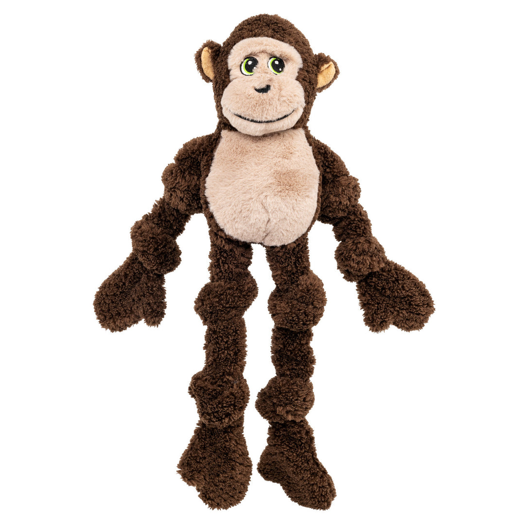 Kong - Knots Singe - Jouet Interactif en Peluche avec Couineur pour Chiens
