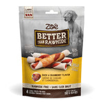 Voir l’image dans la galerie, Zoë Better Than Rawhide - Bâtonnets Saveur de Canard et Canneberges - Gâteries Sans Cuir Brut pour Chiens