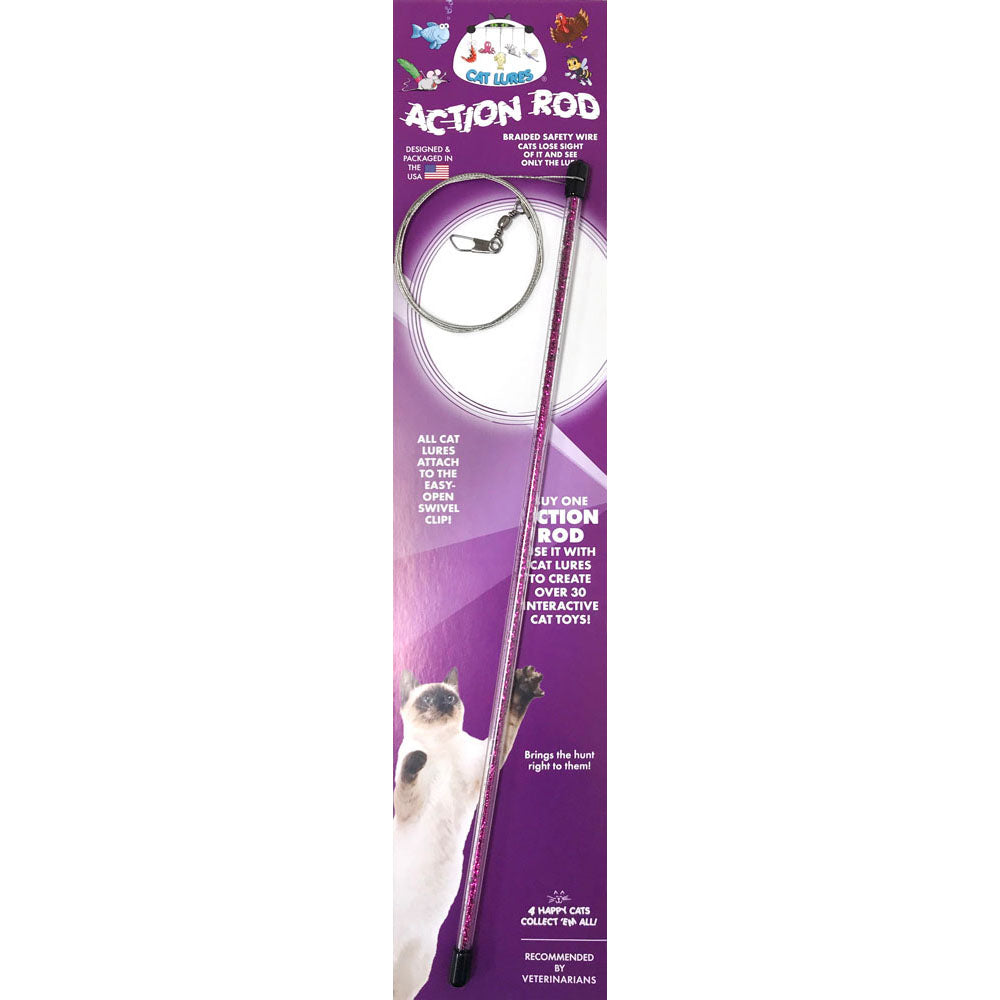 Cat Lures - Tige Agace-Chat, 36" - Jouet pour Chats