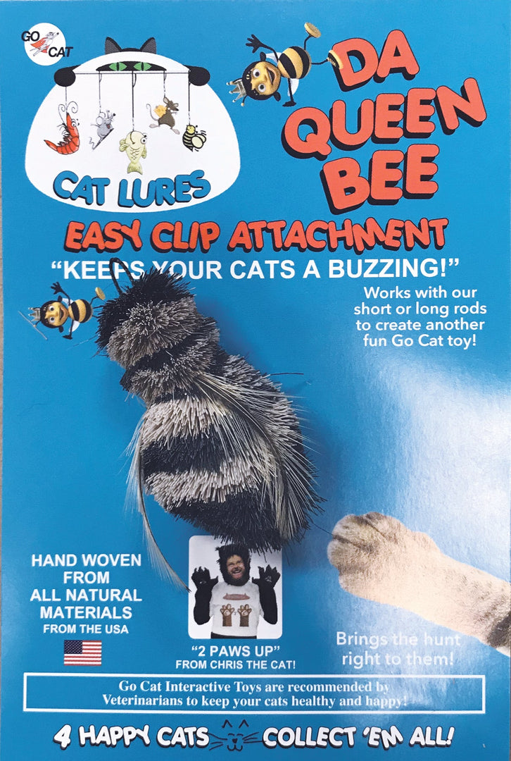 Cat Lures - Leurre Reine des Abeilles pour Tige Agace-Chat, 2.75" - Jouet pour Chats