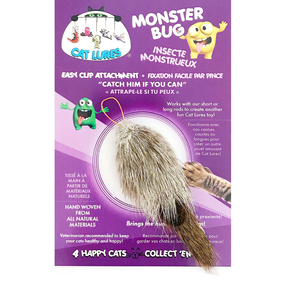 Cat Lures - Leurre Insecte Monstre pour Tige Agace-Chat, 3.75" - Jouet pour Chats