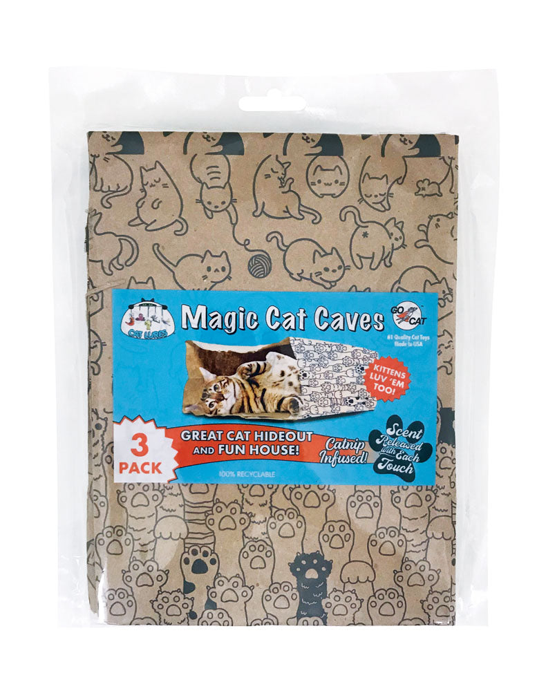 Cat Lures - Sacs Amusant avec Herbe à Chat (17" x 13" x 6") - Jouet pour Chats