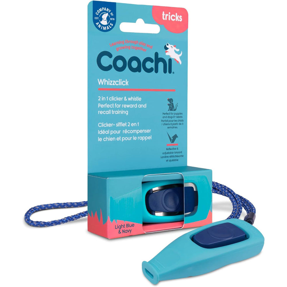 Coachi - Clicker et Sifflet WhizzClick - Accessoire de Dressage pour Chiens