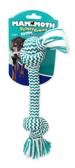 Voir l’image dans la galerie, Mammoth Flossy Chews - Corde à 2 Noeuds en Forme d'Os Extra Fraîche - Jouet Interactif à Mâcher pour Chiens