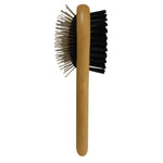 Voir l’image dans la galerie, Pro Plus - Brosse Combo en Bambou - Outil de Toilettage pour Chiens