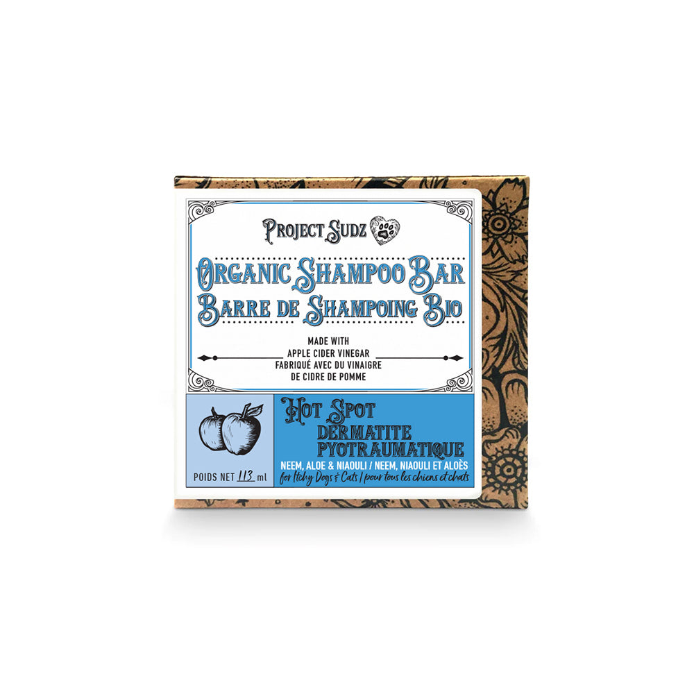 Project Sudz - Shampoing Neem et Niaouli pour Points Chauds - Shampoing pour Chiens
