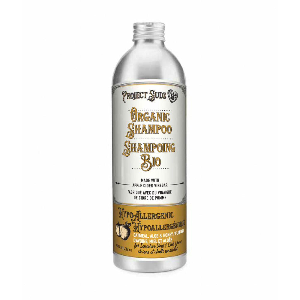 Project Sudz - Shampoing Hypoallergénique Avoine et Miel de Manuka - Shampoing pour Chiens et Chats
