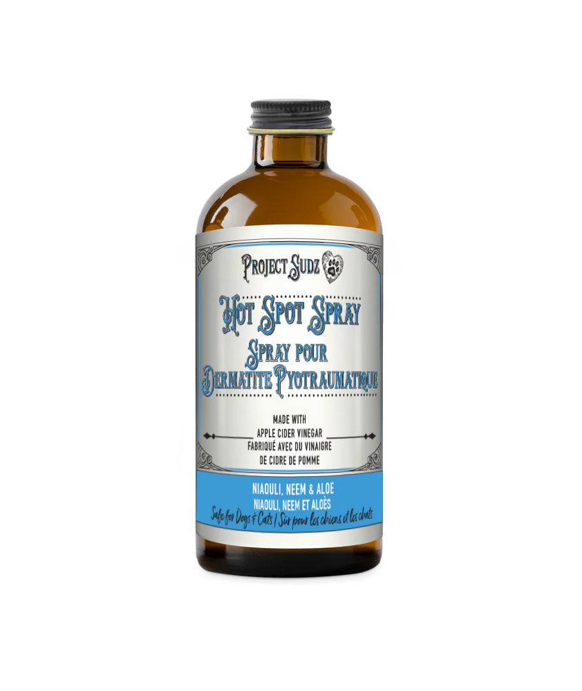 Project Sudz - Concentré Vaporisateur Soulageant pour Points Chauds - Soin de la Peau pour Chiens et Chats