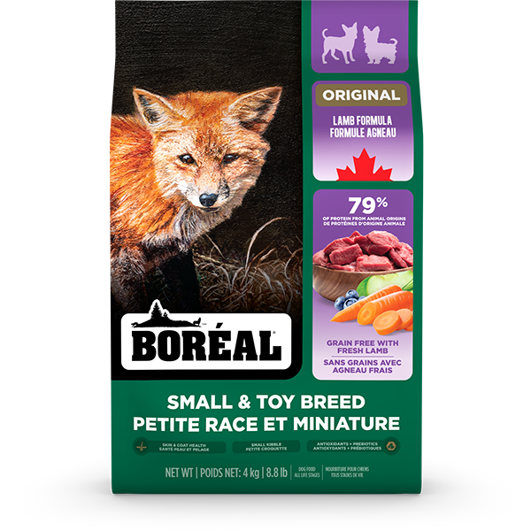 Boréal Original Sans Grains - Agneau - Nourriture Sèche pour Chiens de Petites Races et Miniatures
