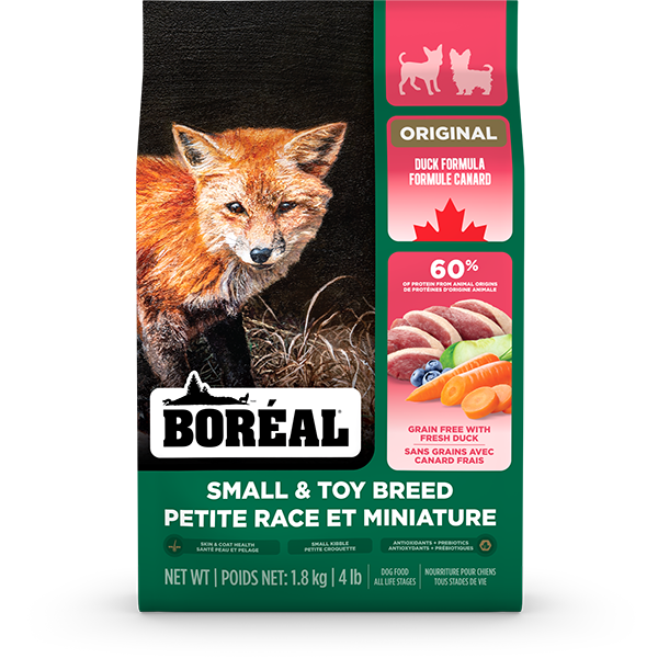 Boréal Original Sans Grains - Canard - Nourriture Sèche pour Chiens de Petites Races et Miniatures