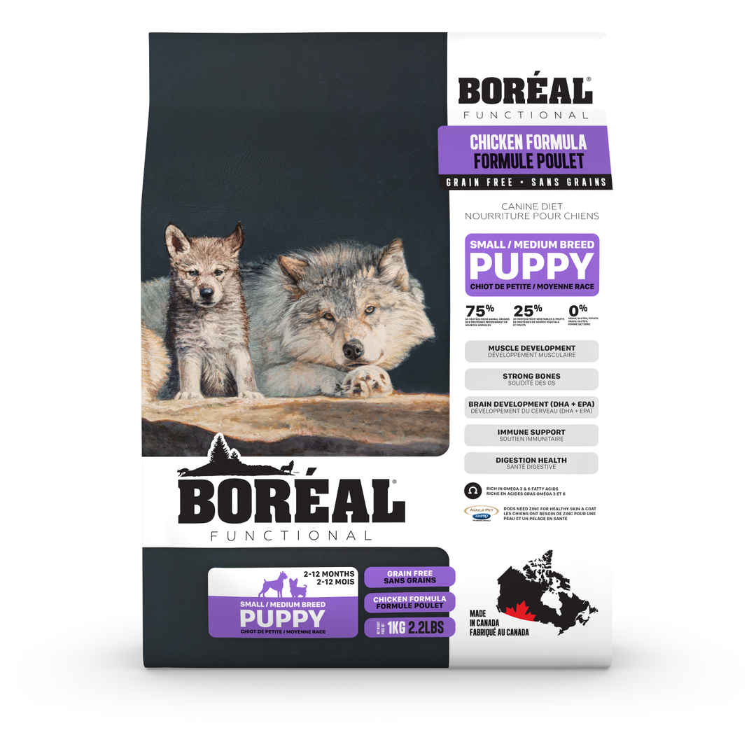 Boréal Functional - Poulet - Nourriture Sèche pour Chiots de Petites et Moyennes Races