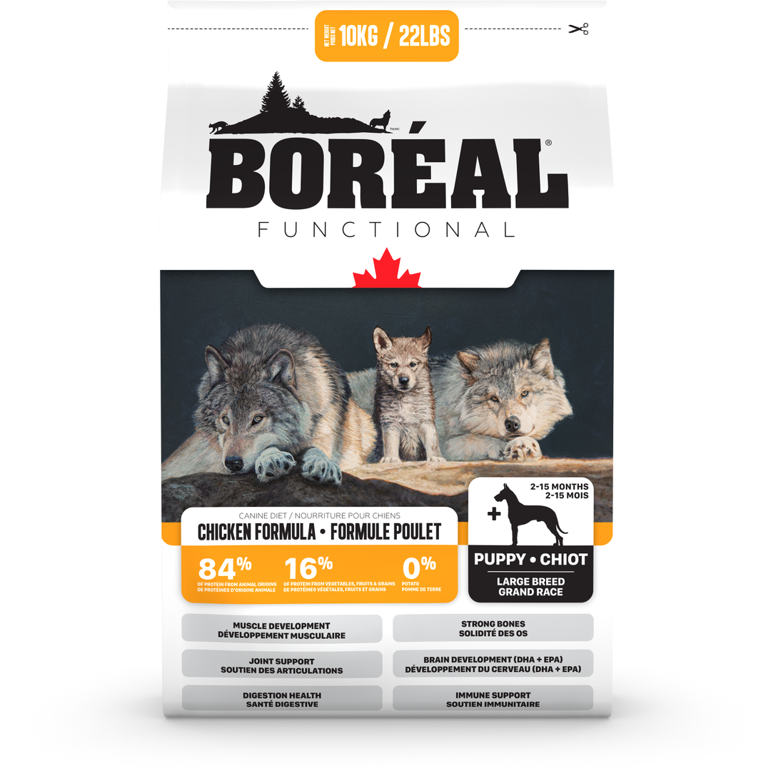 Boréal Functional - Poulet - Nourriture Sèche pour Chiots de Grandes Races