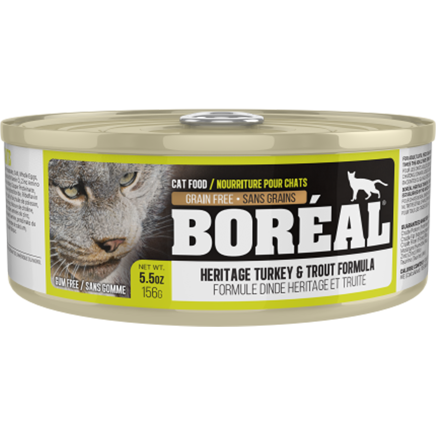 Boréal - Chat Pâté de Dinde Héritage et Truite - Nourriture Humide Sans Grains pour Chats
