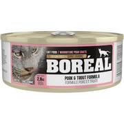 Boréal - Chat Pâté de Porc et Truite - Nourriture Humide Sans Grains pour Chats