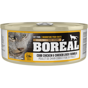 Boréal - Chat Pâté de Poulet de Chair Cobb et Foie de Poulet - Nourriture Humide Sans Grains pour Chats