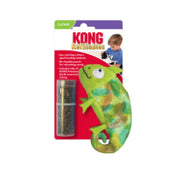 Kong - Caméléon avec Herbe à Chat Rechargeable - Jouet en Peluche pour Chats
