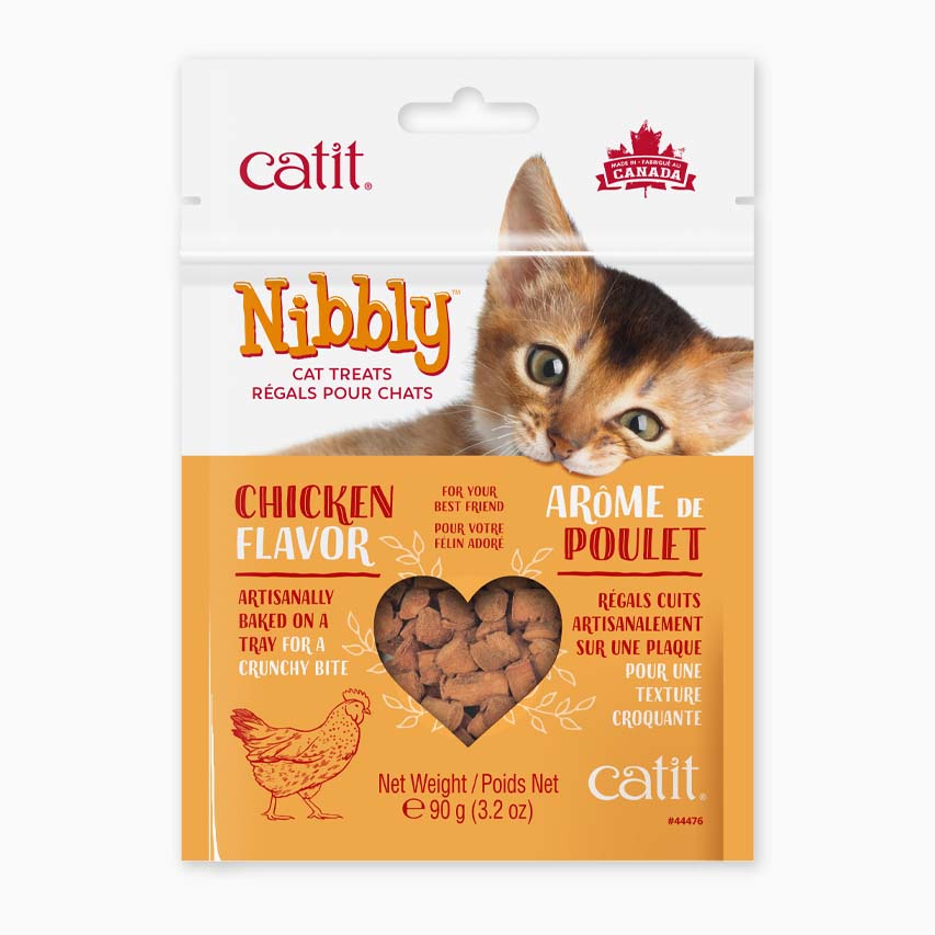 Catit Nibbly - Arôme de Poulet - Gâteries Croquantes pour Chats