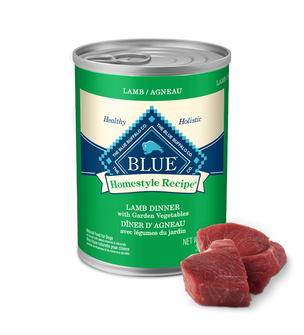 Blue Homestyle - Dîner d'Agneau avec Légumes du Jardin - Nourriture Humide en Pâté pour Chiens