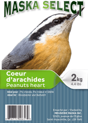 MASKA SELECT Nourriture Coeur d'Arachides 8kg pour Oiseaux Sauvages