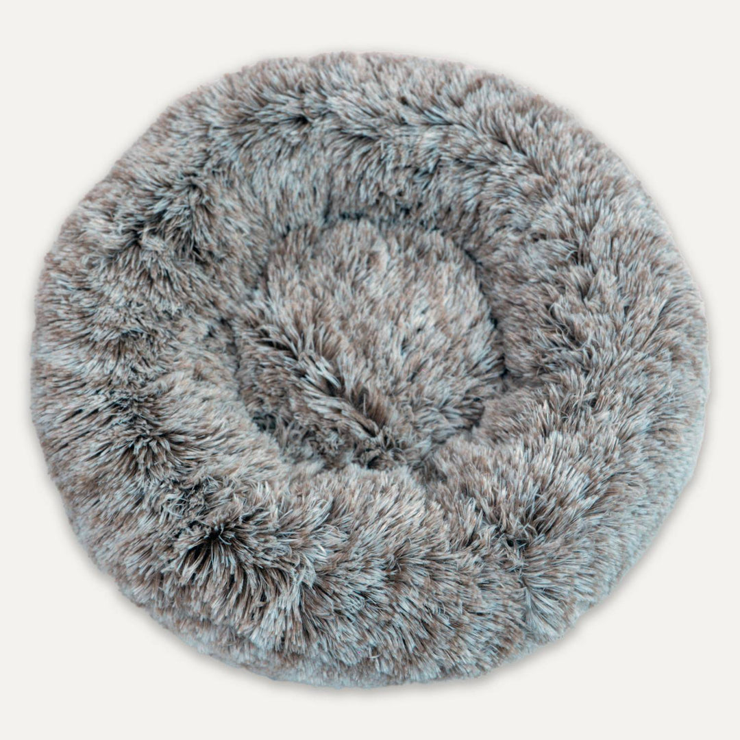 GOO-EEZ Lit Rond Peluche Gris Foncé L